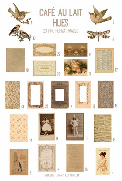 Café au Lait Hues Image list