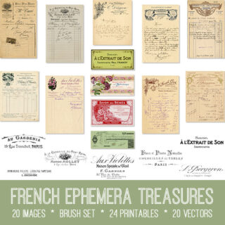 French Ephemera Treasures Bundle