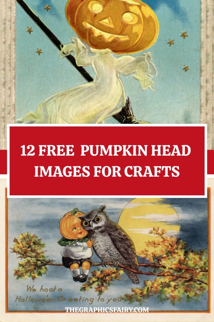 12 Pumpkin Head images for Crafts Pin