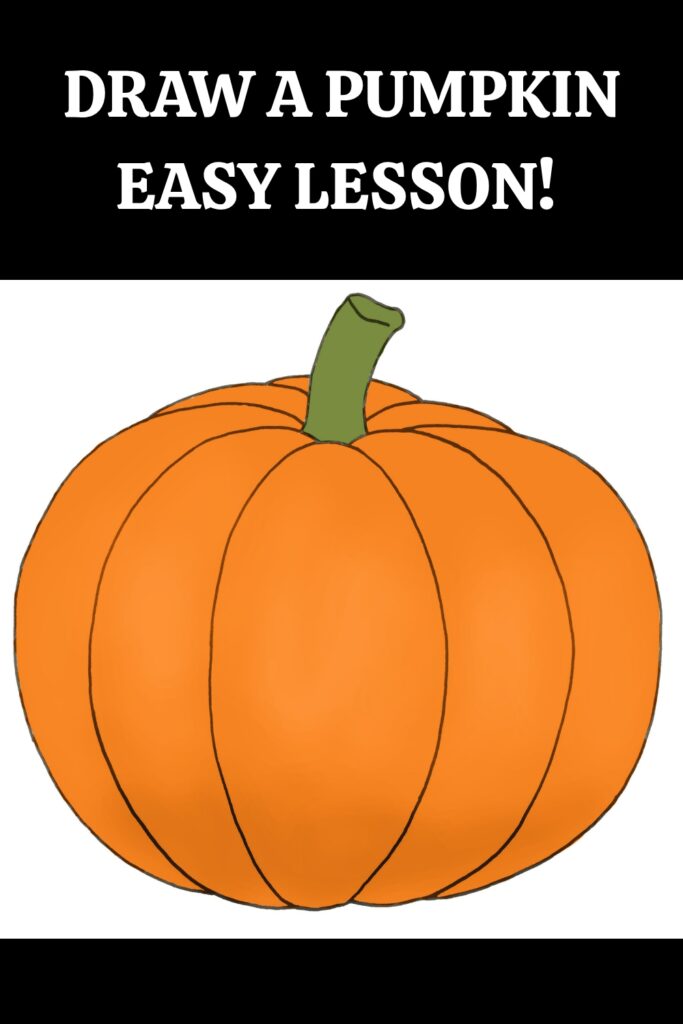 Easy Pumpkin Drawing