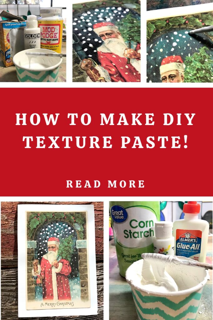 DIY Texture Paste Christmas Project