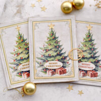 Christmas tree pop up card