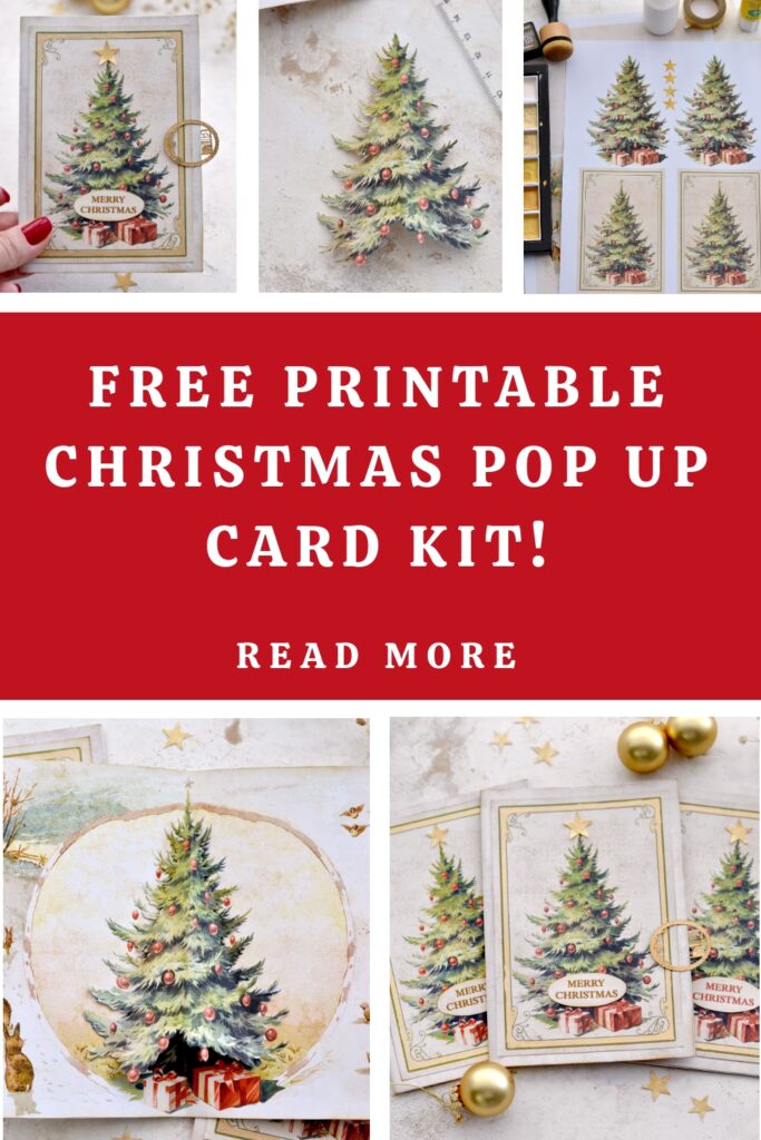 Printable Pop Up Christmas Card Kit