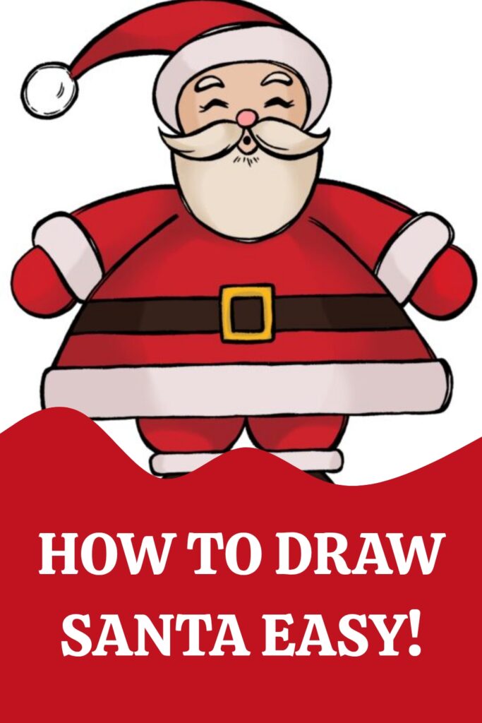 How to Draw Santa Pin