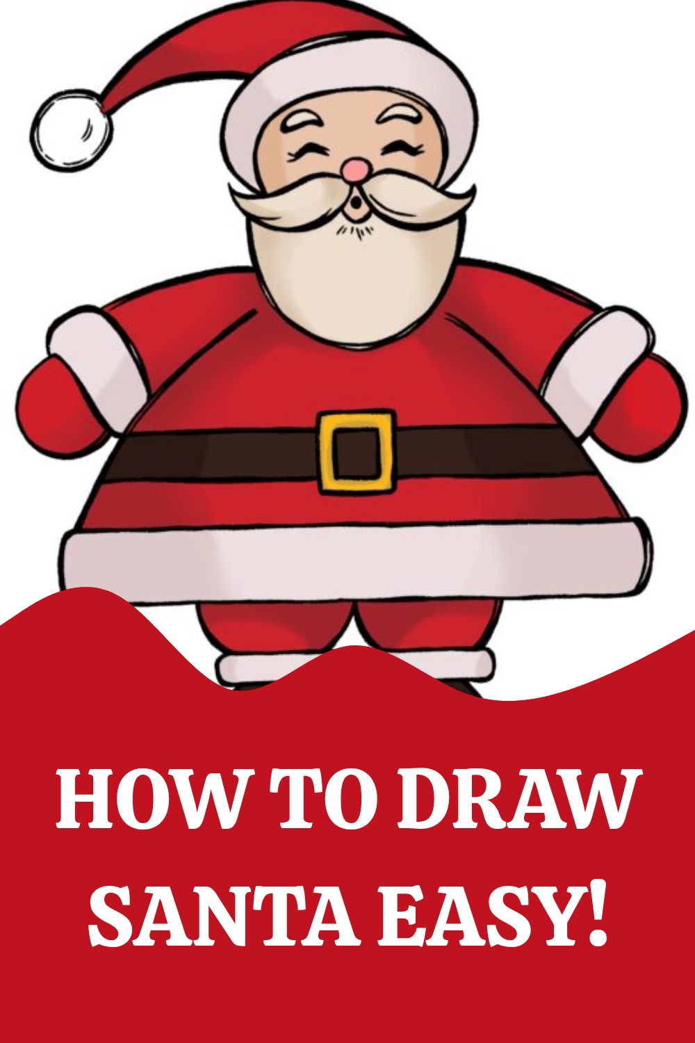 How to Draw Santa Pin