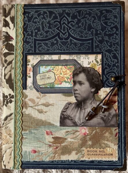 Journal cover with vintage photo of a woman