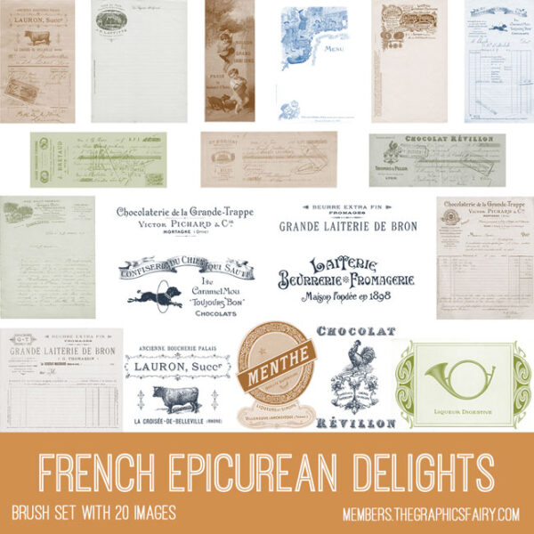 French Epicurean Delights brushes