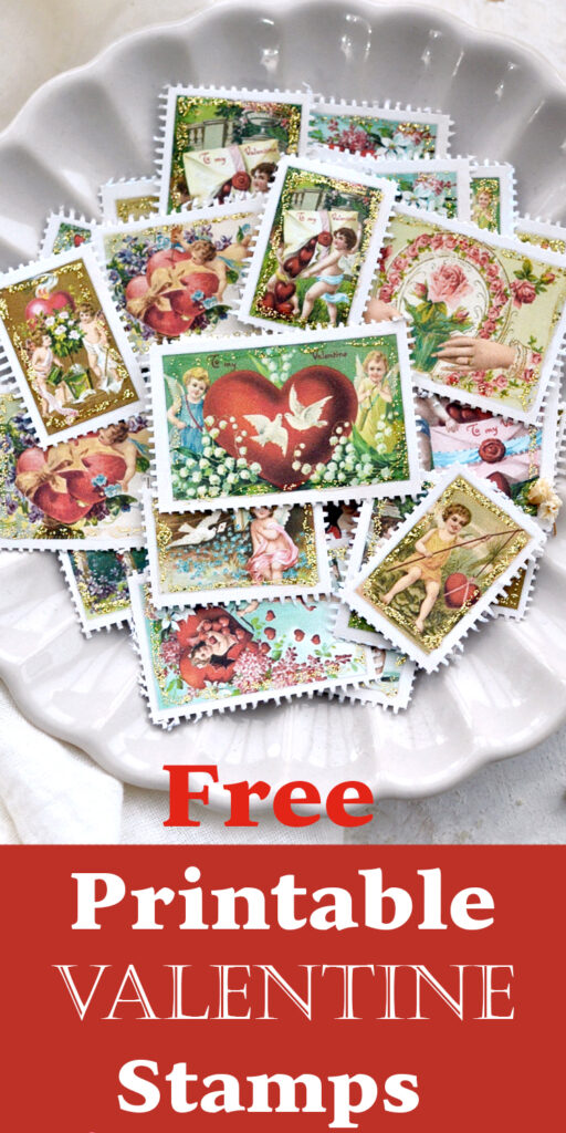 Free Printable Valentine Stamps Pin