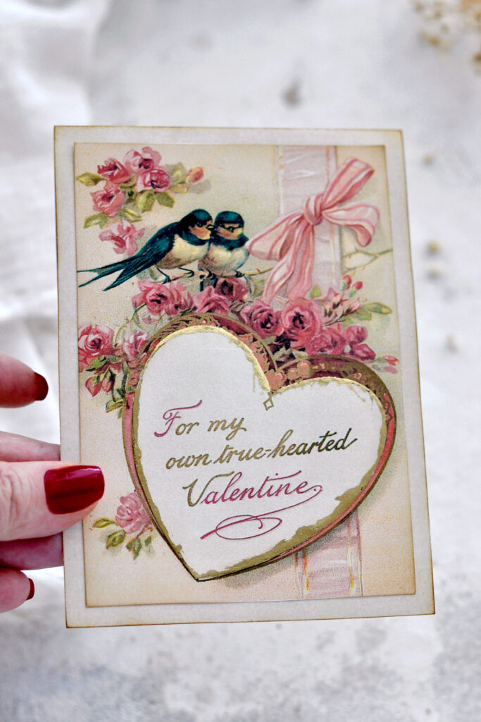 gold foil valentine's card