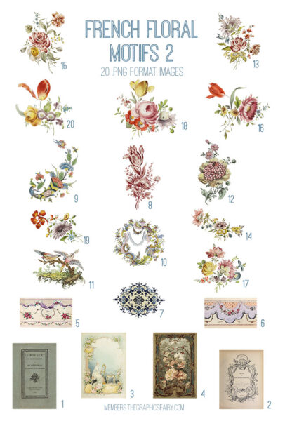 French Floral Motifs 2 Image list