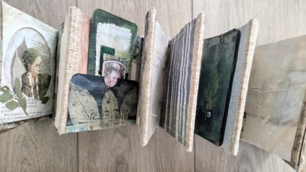 overhead view of concertina journal
