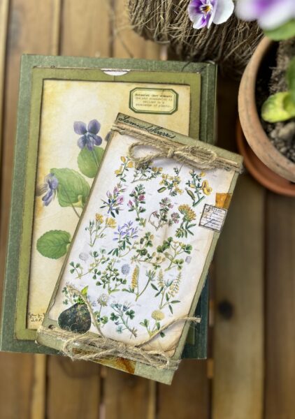 Journal with flower press