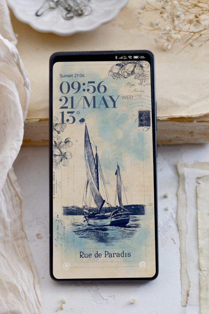 vintage sailboat wallpaper for iphone