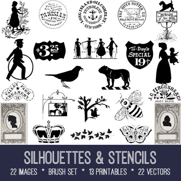Silhouettes & Stencils kit