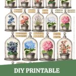 Printable Garden Stickers Pin