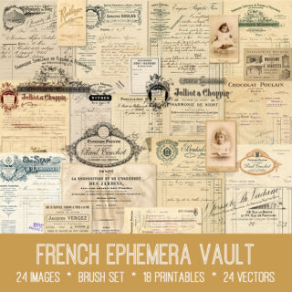 French Ephemera Vault kit