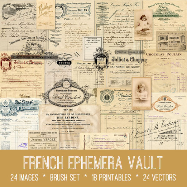  French Ephemera Vault kit