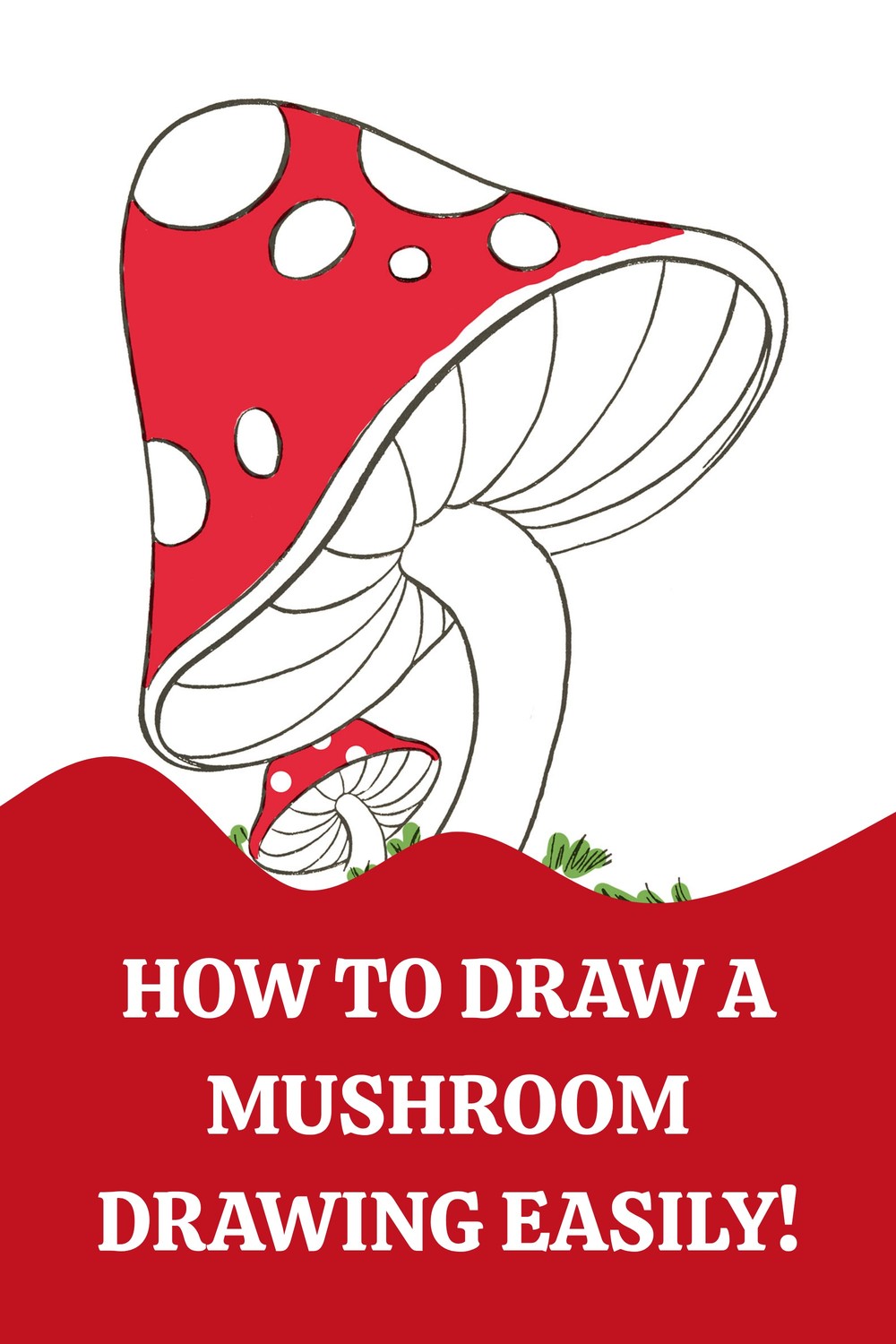 How to Draw a Mushroom Easy Pin