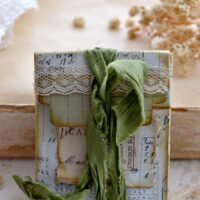 vintage distressed mini paper boxes