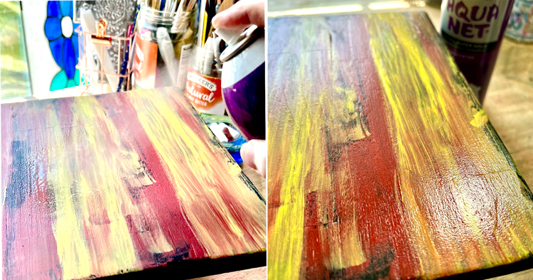 How To Crackle Paint With Hair Spray The Graphics Fairy Spray Hair Spray