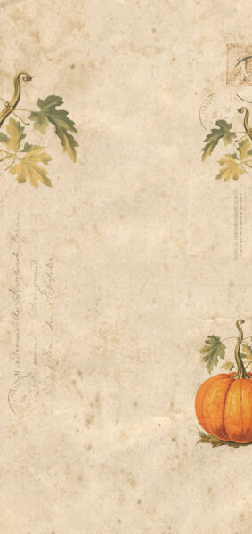 Fall Wallpapers for iPhone - vintage orange pumpkin