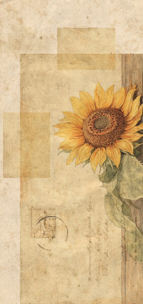 Fall Wallpapers for iPhone - vintage sunflower