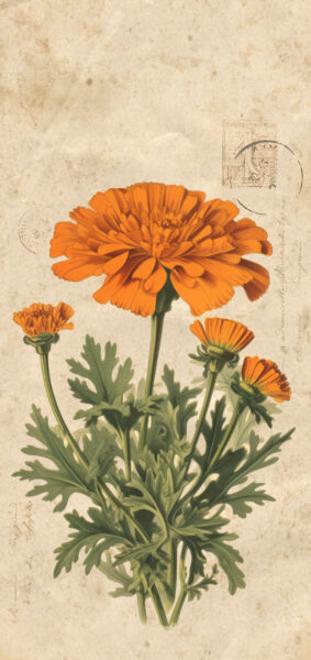 Fall Wallpapers for iPhone - vintage orange marigold
