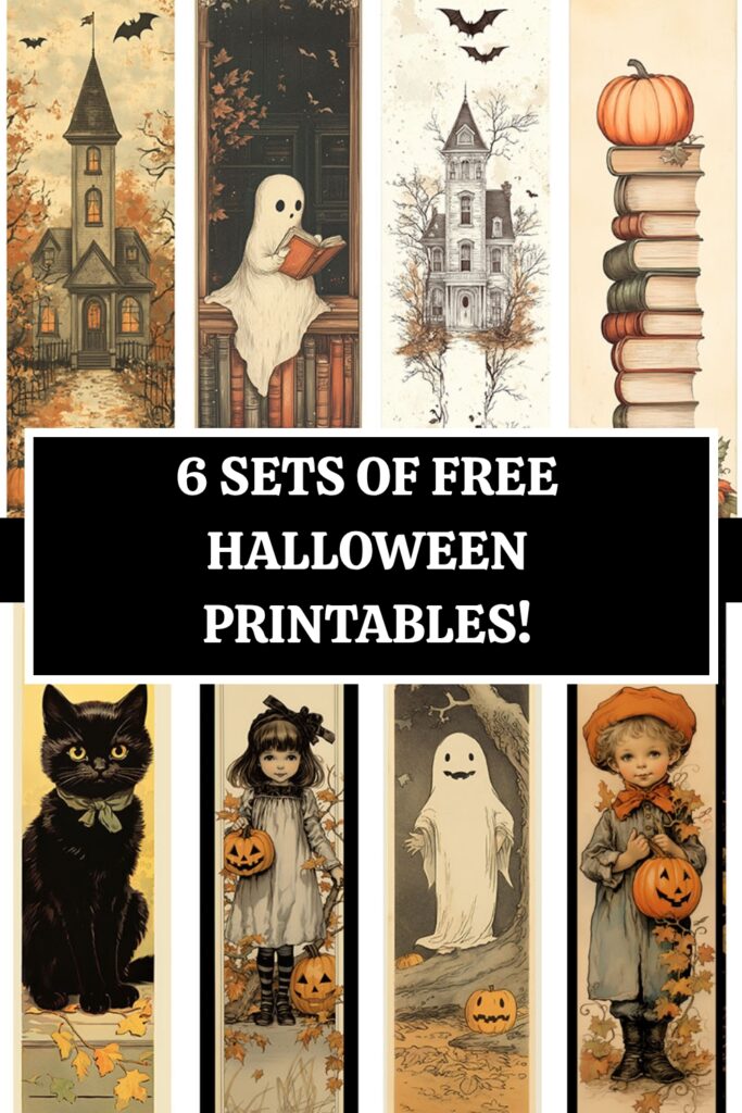 Halloween bookmarks Pin