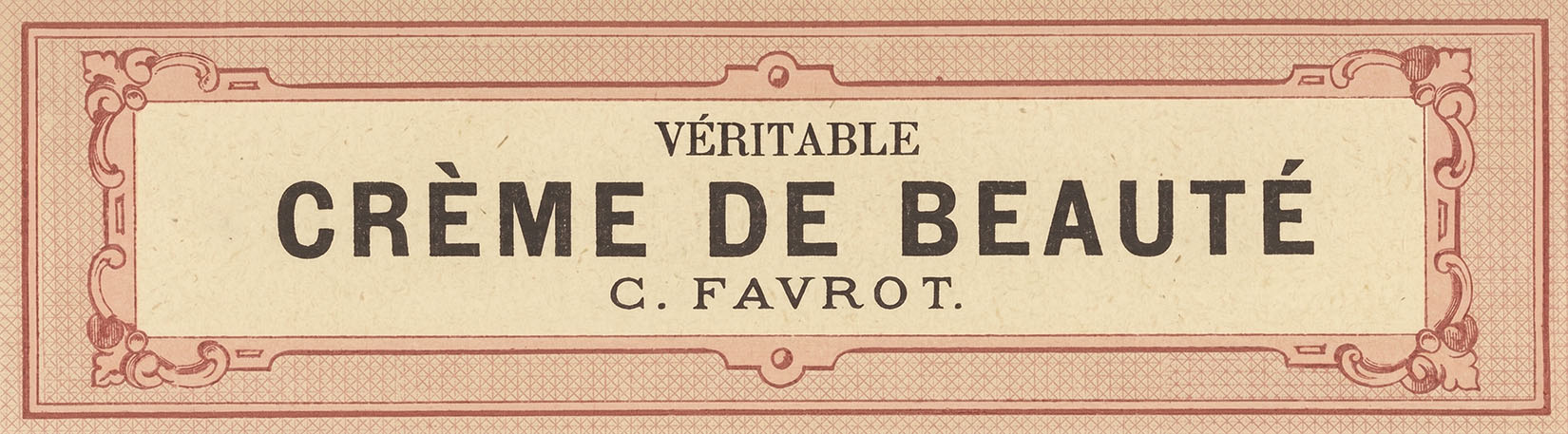 Beauty Cream Label