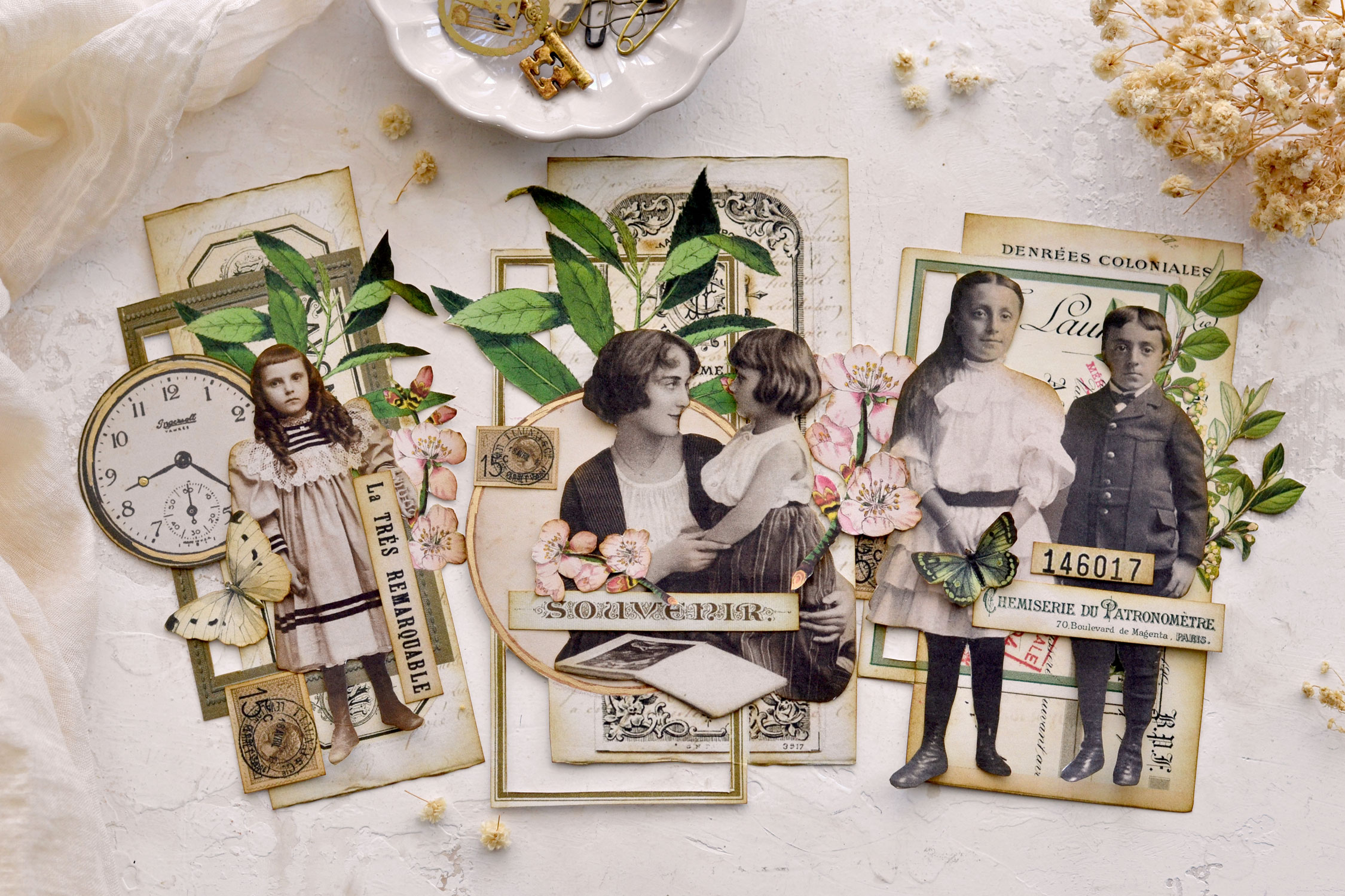 DIY Vintage people clusters