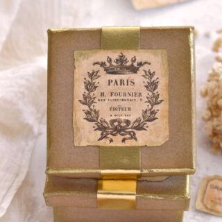 Vintage French frame label box
