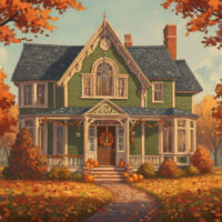 Victorian House Fall Image