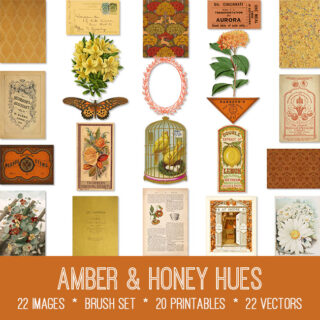 Amber Honey Hues Graphics