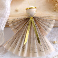 Vintage paper Christmas angels