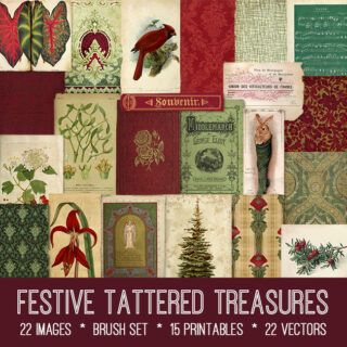 Festive Tattered Treasures Graphics