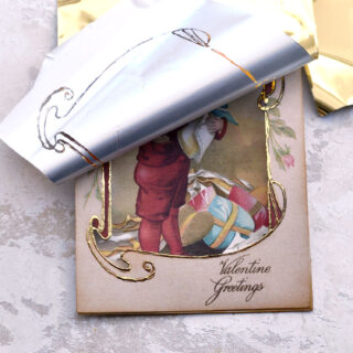 adding the gold foil