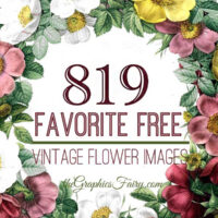 Free Vintage Flower Images