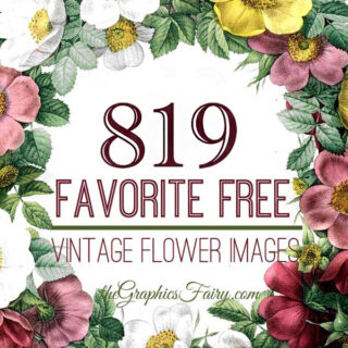Free Vintage Flower Images