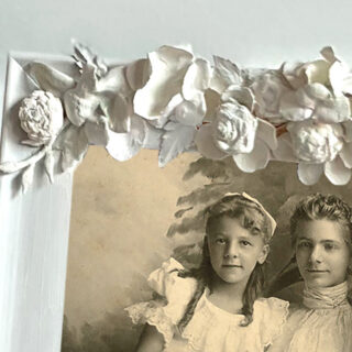 Plaster Dipped Flowers close up