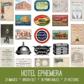 Hotel Ephemera Graphics