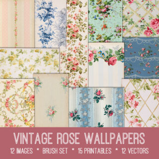 Vintage Rose Wallpapers Graphics