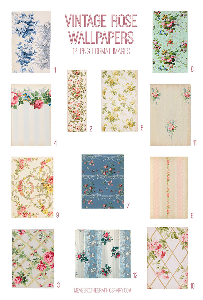 Vintage Rose Wallpapers List