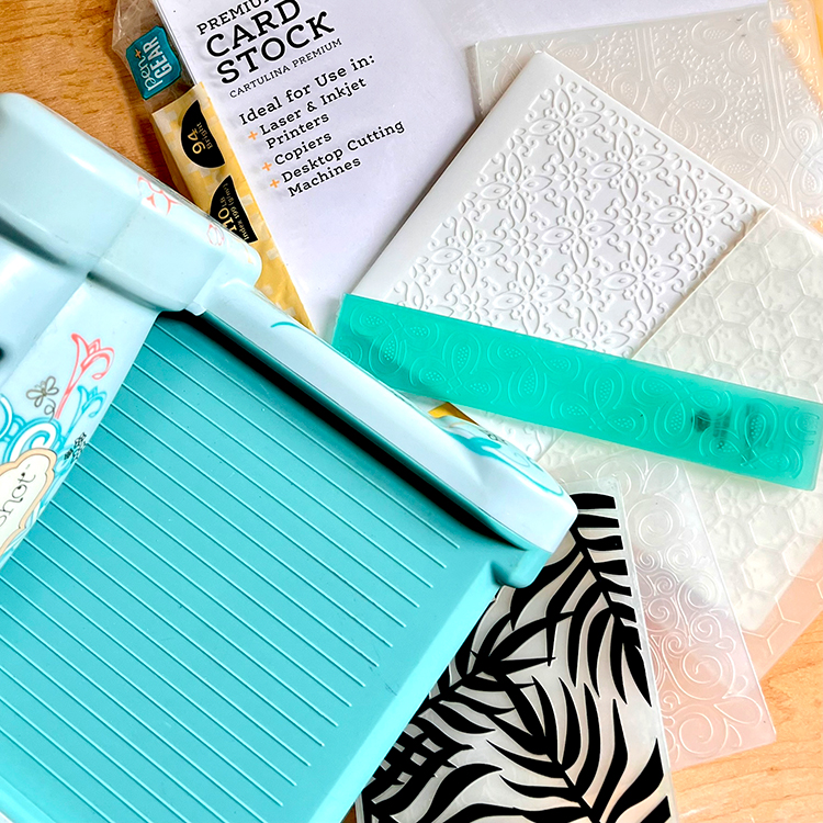 Materials for Embossing Card stock or paper