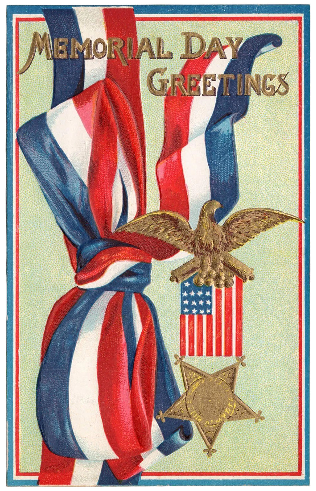 Memorial Day Ribbon Card
