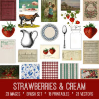 Strawberries & Cream Graphics