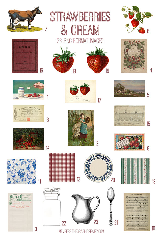 Strawberries & Cream Images