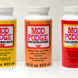 Mod Podge basic mixtures – matte, satin, gloss