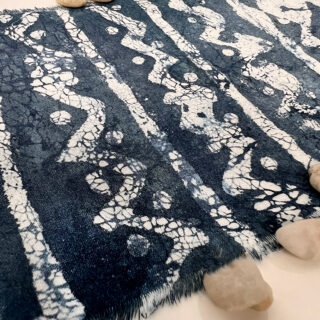 Hand drawn Batik Art fabric example