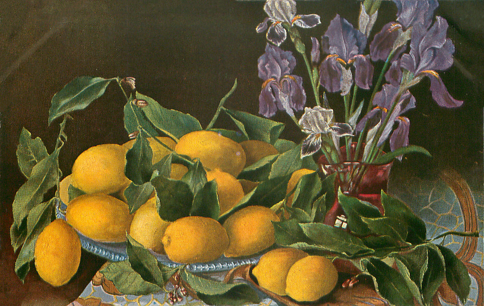 Lemons with Iris