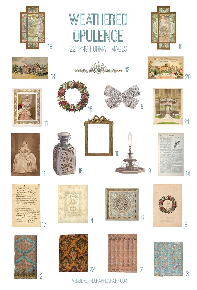 Weathered Opulence Image List